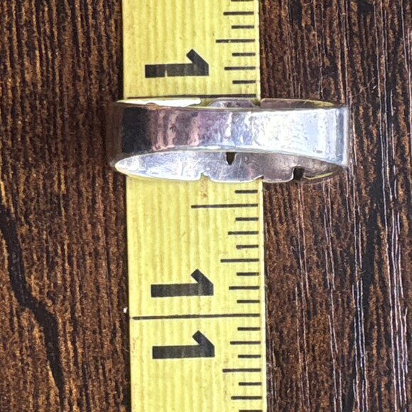 Sterling Silver 925 Toy Three Dimensional Lettering Statement Ring Size 11.25 - Picture 11 of 13